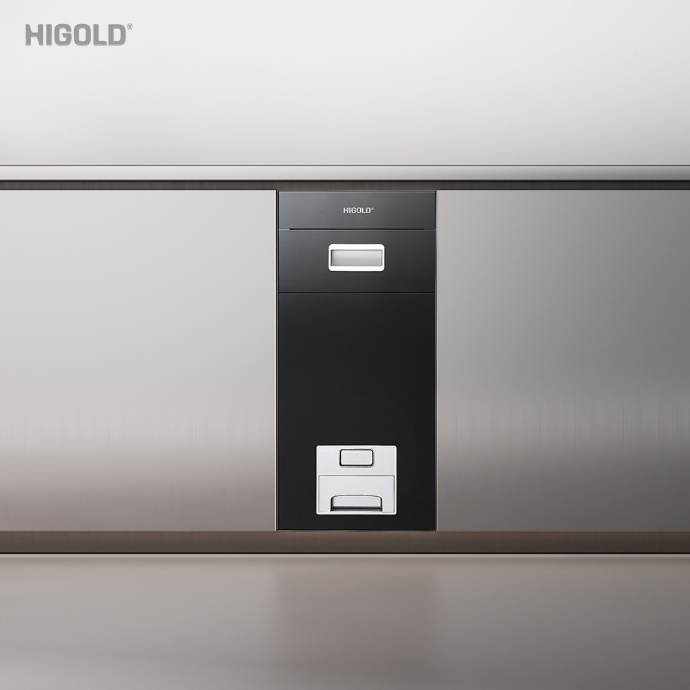 Thùng gạo mặt gương cao cấp nút nhấn Higold 307048
