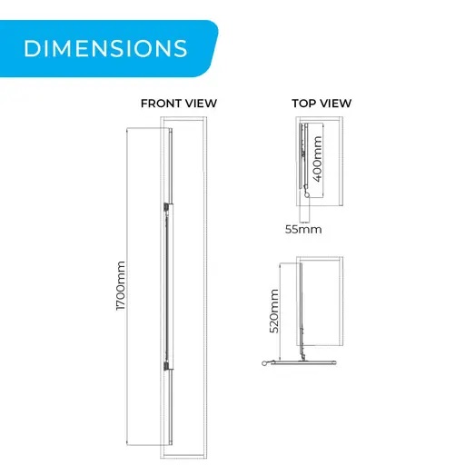 Gương xoay to&agrave;n th&acirc;n Higold Series BV 2.0 706161S