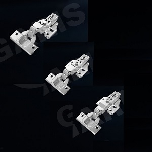 Bản lề Garis Hamburg GH08, thép mạ NICKEL, giảm chấn, tháo lắp nhanh, đầu vuông