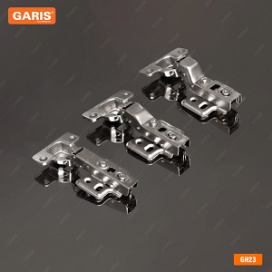 Bản lề Garis Hamburg GH23, thép mạ NICKEL, giảm chấn, không tháo lắp nhanh
