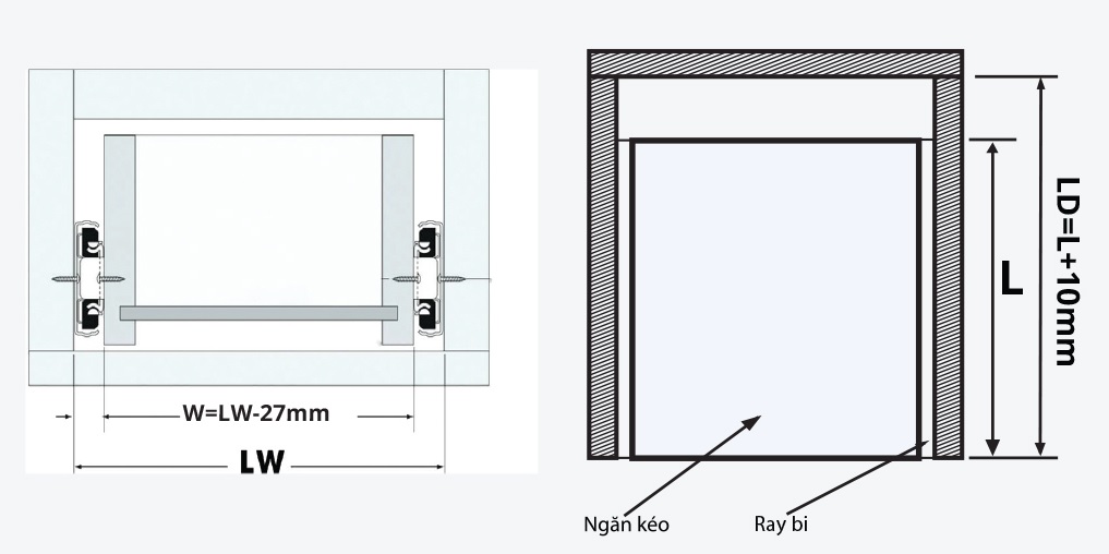 Ray bi Garis Bremen giảm chấn liền GT04SC.Z, 3 lớp, th&eacute;p mạ kẽm