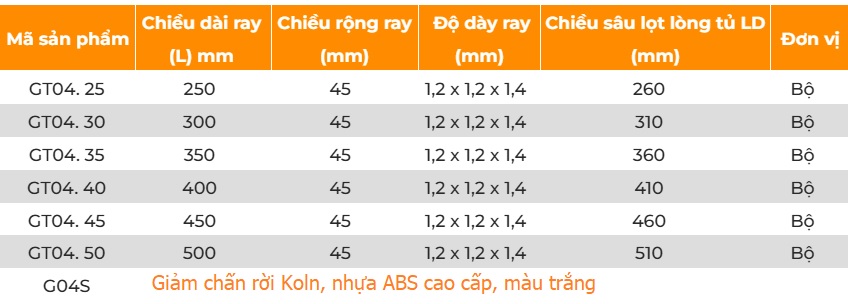 Ray bi kh&ocirc;ng giảm chấn Garis Bremen GT04, 3 lớp, th&eacute;p sơn tĩnh điện