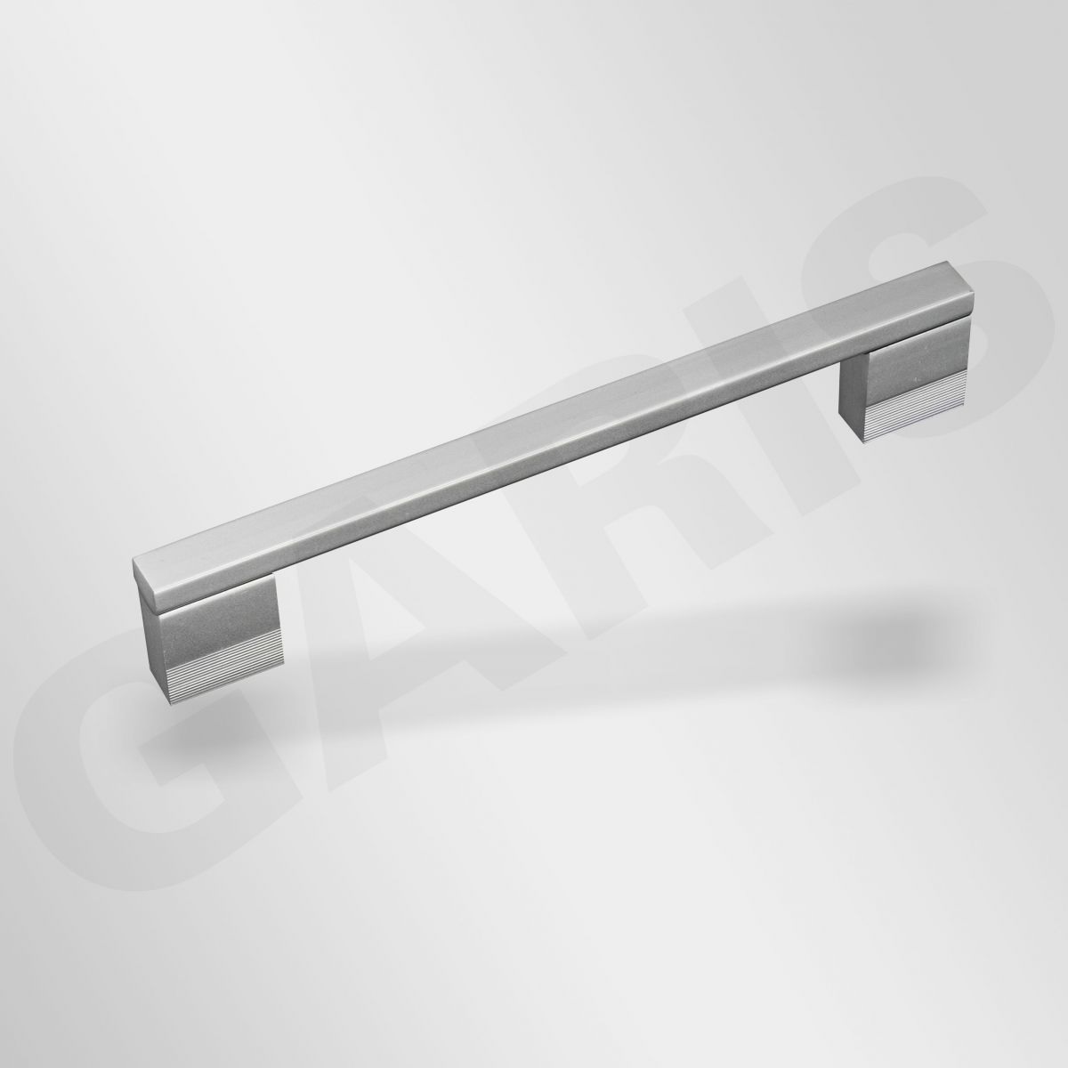 Tay nắm cạnh vuông Garis GH60 hợp kim nhôm, màu nhôm mờ