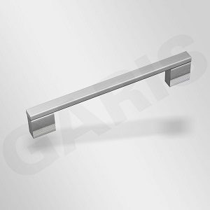 Tay nắm cạnh vuông Garis GH60 hợp kim nhôm, màu nhôm mờ