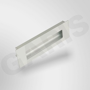 Tay nắm âm khoét gỗ, hợp kim nhôm, màu nhôm mờ Garis GH64