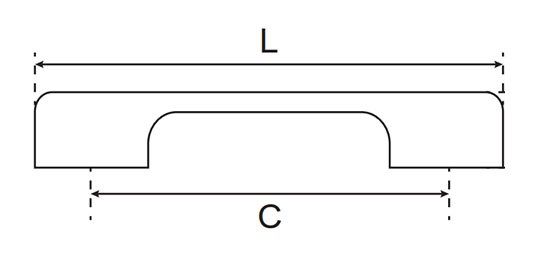Tay nắm hợp kim nh&ocirc;m, m&agrave;u chrome mờ Garis GH74
