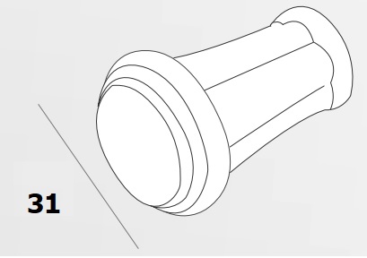 Tay nắm dạng núm Garis GH77.0 màu Nickel xám mờ