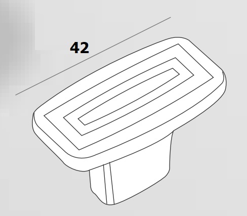 Tay nắm dạng núm Garis GH78.0 màu Nickel xám mờ