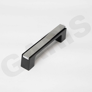 Tay nắm cạnh vuông Garis GH79 thân Chrome màu đen mờ