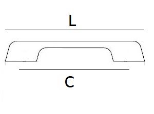Tay nắm hợp kim nhôm, màu đen mờ Garis GH61B