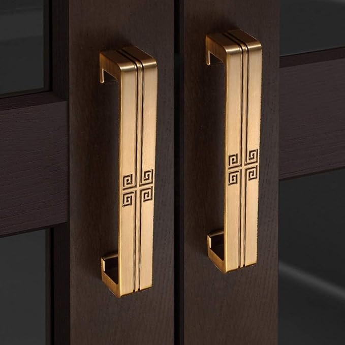 Tay nắm cổ điển, màu đồng Garis GE64