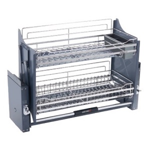 Kệ bát đĩa nâng hạ di động Inox Sus304 Nan dẹt GRAND X Sirius Series XL.60S2 XL.70S2 XL.80S2 XL.90S2