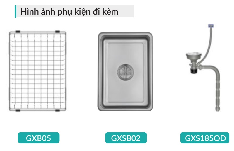 Chậu rửa b&aacute;t 1 hộc Grand X GX8050SV Volcano