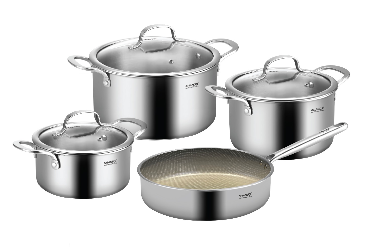 Bộ nồi cao cấp Grand X GX801 Premium