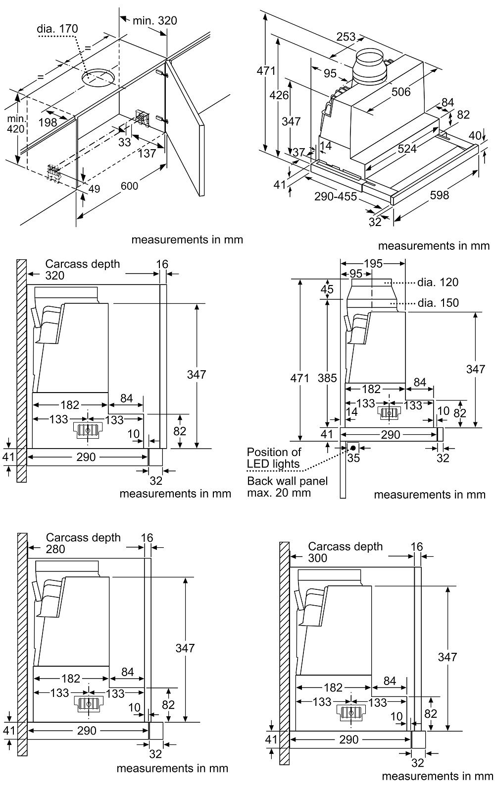 M&aacute;y h&uacute;t m&ugrave;i &acirc;m tủ 60cm Bosch DFS067K51 Serie 8