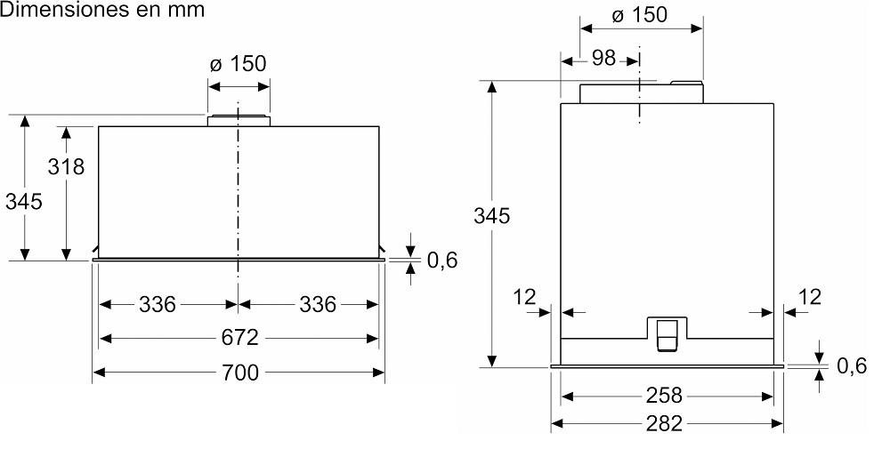 M&aacute;y H&uacute;t M&ugrave;i &Acirc;m Tủ To&agrave;n Phần BOSCH DLN78PC60 Serie 8
