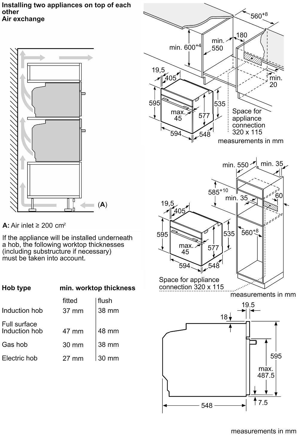 L&ograve; nướng &acirc;m tủ ki&ecirc;m nồi chi&ecirc;n kh&ocirc;ng dầu Bosch HBG7741B1 Serie 8