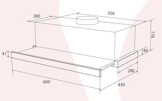 Máy Hút Mùi Âm Tủ 60cm Canzy CZ H1160AT