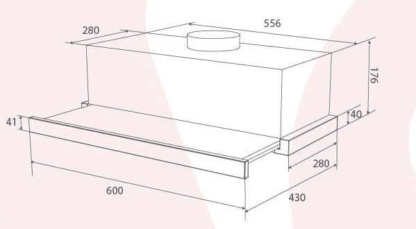 Máy Hút Mùi Âm Tủ 60cm Canzy CZ H1060AT