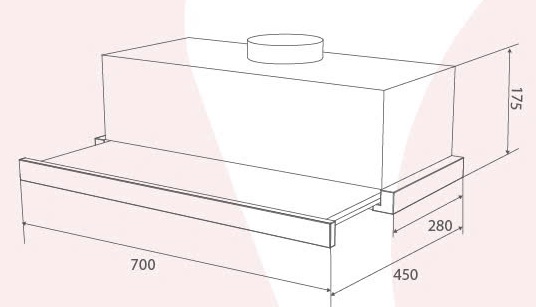 Máy Hút Mùi Âm Tủ 70cm Canzy CZ H1470AT