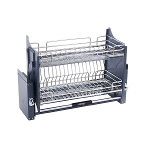 Kệ bát đĩa nâng hạ di động Inox Sus304 Nan Oval GRAND X Moonlight Series XL.60M2 XL.70M2 XL.80M2 XL.90M2