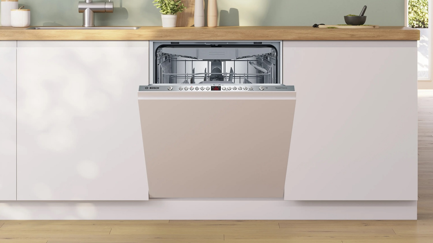 M&aacute;y rửa b&aacute;t &acirc;m tủ to&agrave;n phần Bosch SMV46KX55E Serie 4