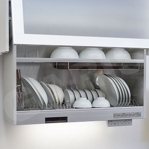 Giá bát đĩa nâng hạ điện Nhật Bản có sấy khô GARIS MLH675C MLH680K MLH690C MLH690K