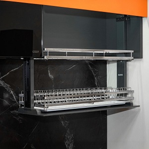 Giá bát đĩa nâng hạ điện cơ cấu cánh mở trượt lên GARIS GLLP67 GLLP68 GLLP69