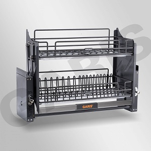 Giá bát đĩa nâng hạ di động GARIS GLN67 GLN68 GLN69 thép phủ nano nan Oval