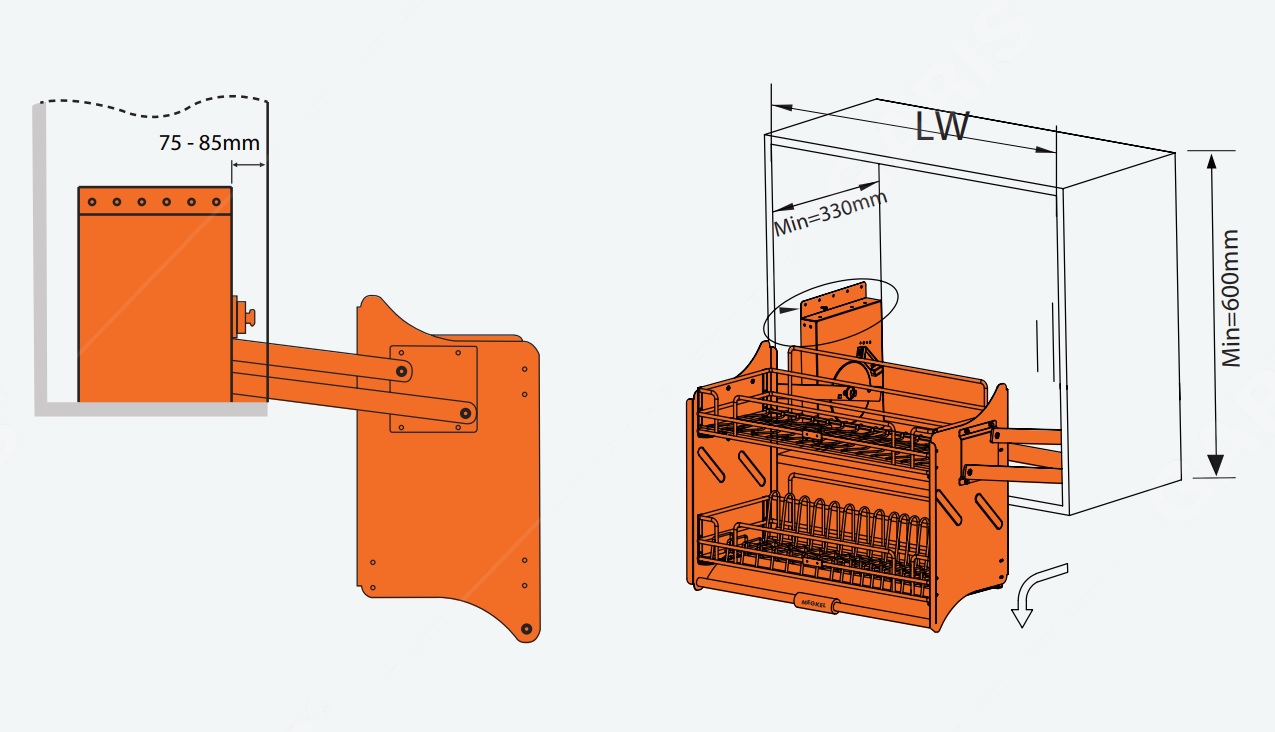 Gi&aacute; b&aacute;t đĩa n&acirc;ng hạ di động GARIS GLN67 GLN68 GLN69 th&eacute;p phủ nano nan Oval