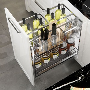Giá dao thớt, gia vị, chai lọ Inox 304 nan dẹt GARIS GME220 GME225 GME230 GME235 GME240