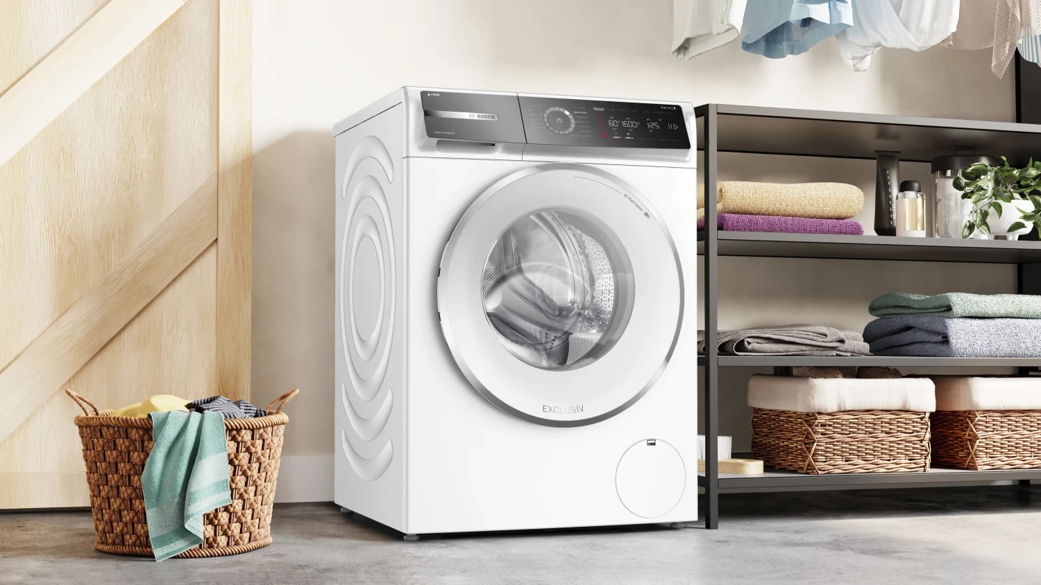M&aacute;y giặt Bosch 11kg WGB266A90 Series 8 i-DOS Chống nhăn