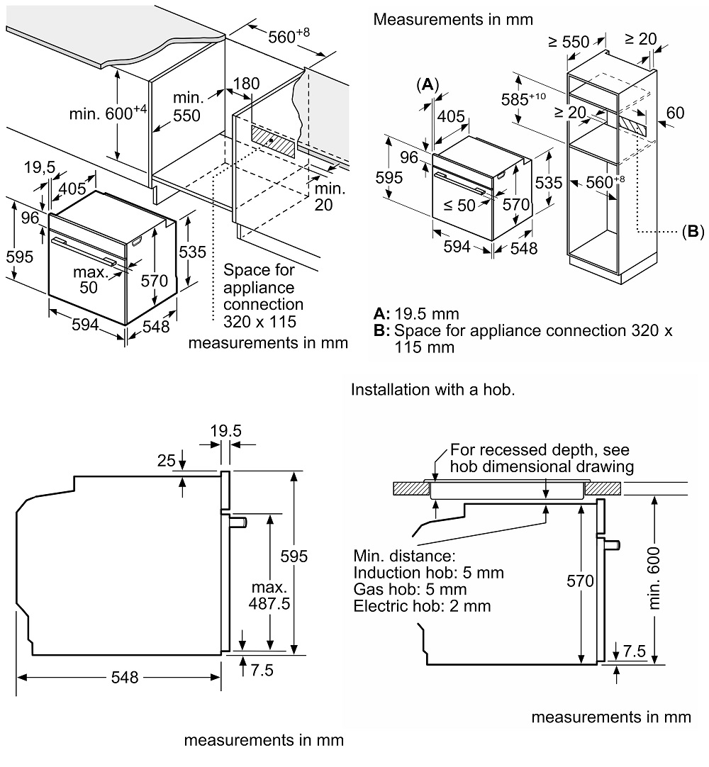 L&ograve; nướng &acirc;m tủ Bosch HBA514BB3 Series 4