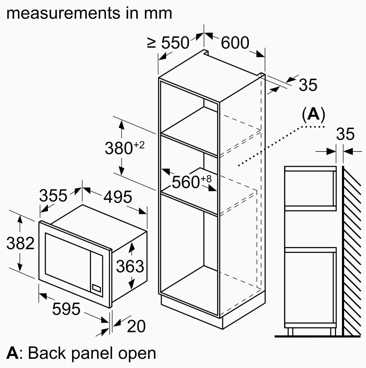 Lò vi sóng âm tủ Bosch BEL653MB3 Series 2