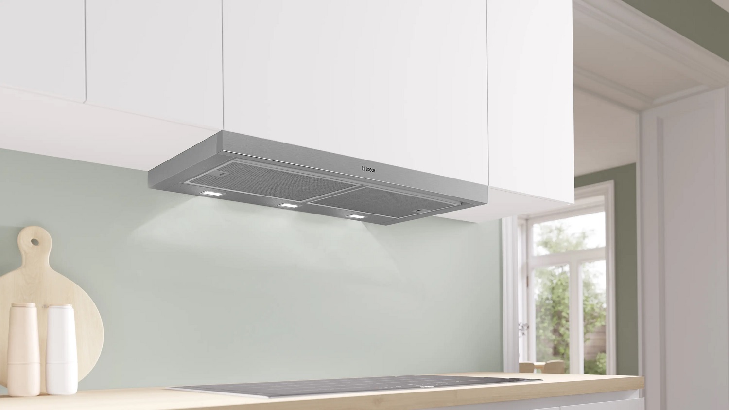 Máy hút mùi âm tủ 90 cm Bosch DFS097A51B Series 4