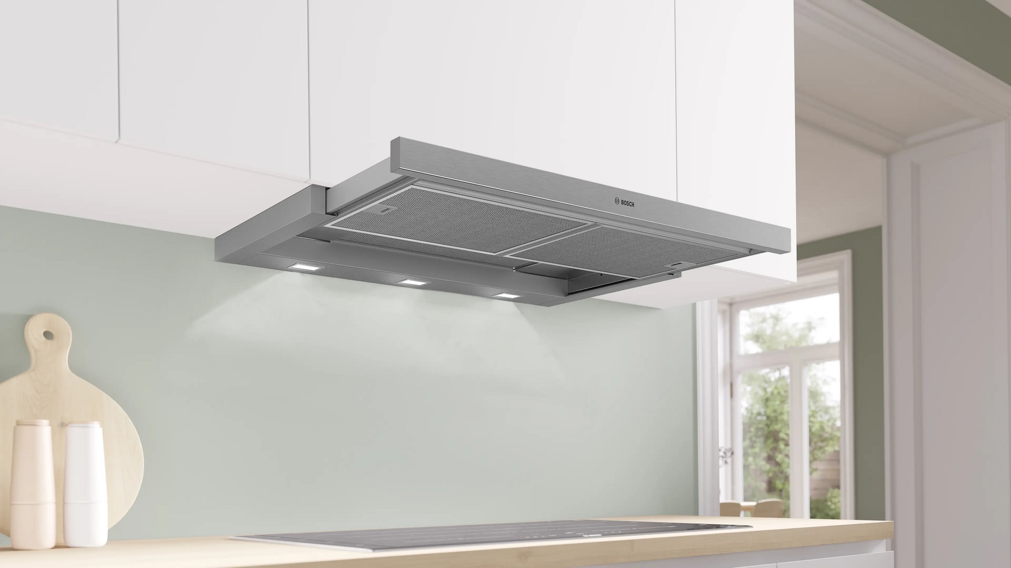 Máy hút mùi âm tủ 90 cm Bosch DFS097A51B Series 4