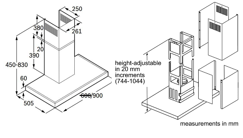 M&aacute;y h&uacute;t m&ugrave;i chữ T 90cm Bosch DWB97BK61T Series 4