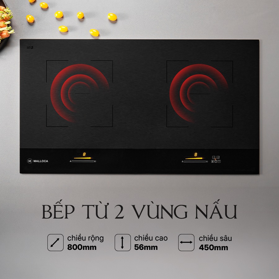Bếp từ 2 lò Malloca Skylux MH802