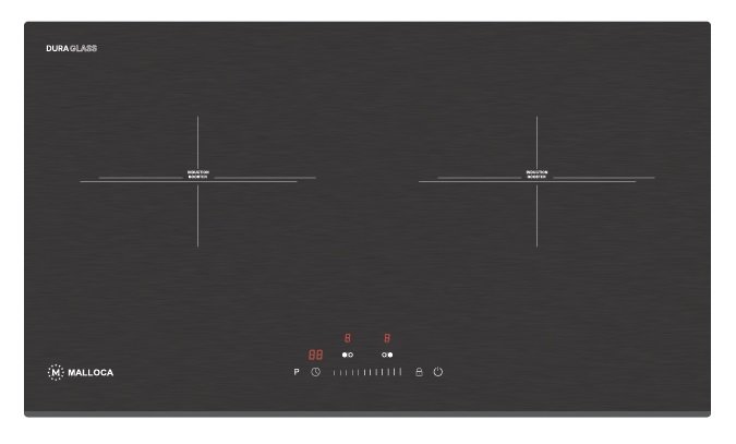 Bếp từ 2 vùng nấu 73cm Malloca MH732IN