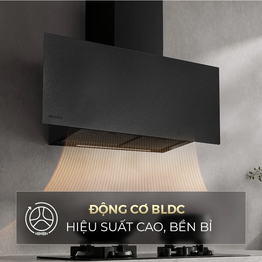 Máy hút mùi áp tường dạng chữ T 90cm Malloca Vertical MH900VTC