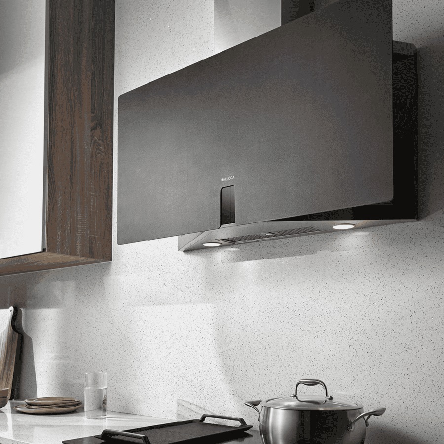 Máy hút mùi áp tường 90cm Malloca TIME K15NERO