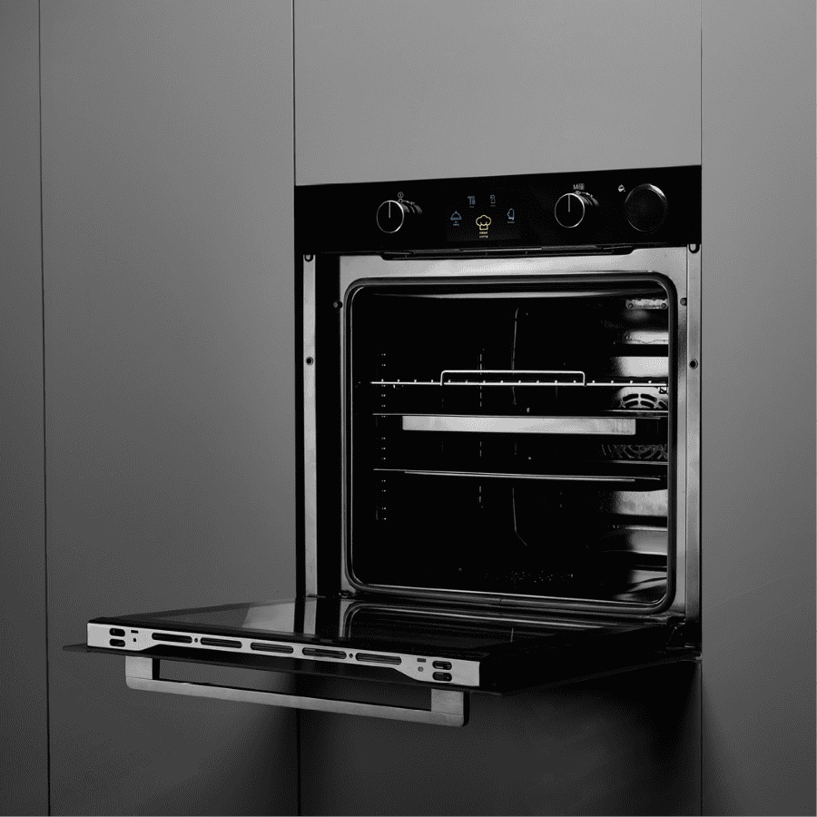 Lò nướng âm tủ 60cm bù ẩm thủy phân dung tích 75L Malloca MSOB75TFT