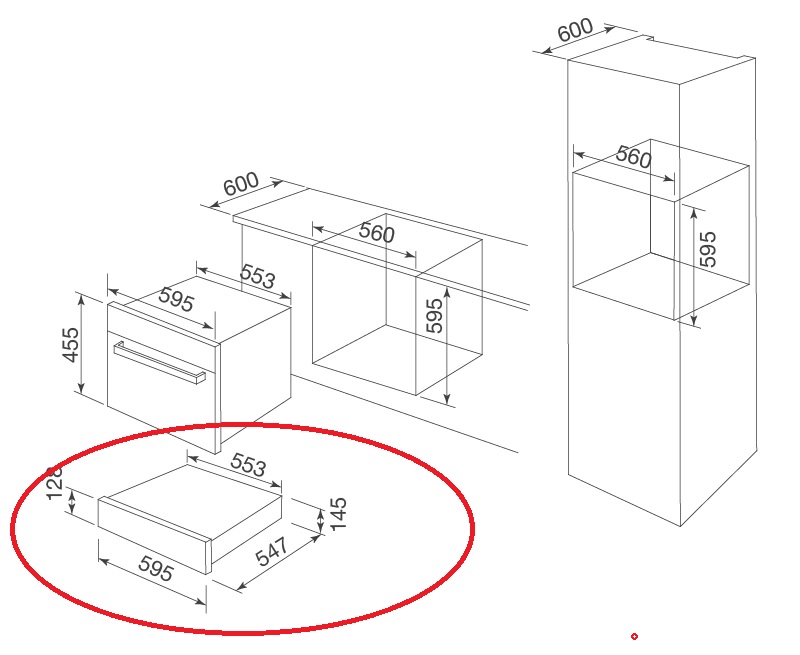 Ngăn giữ nóng âm tủ Malloca MWD14B