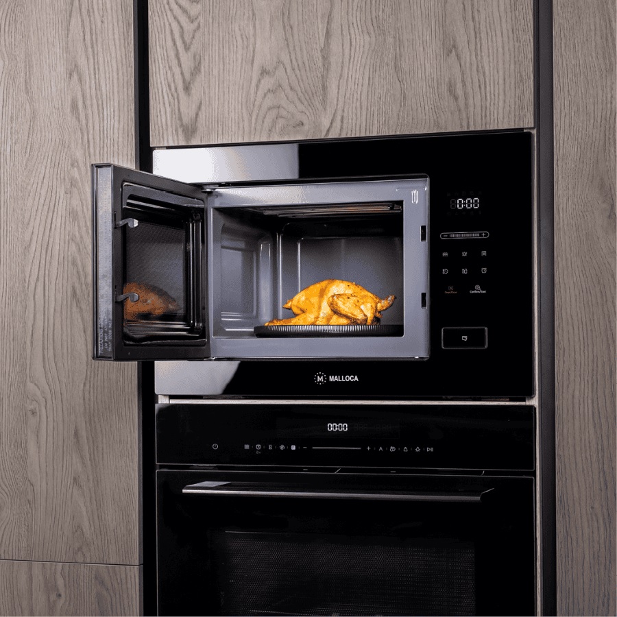 Lò vi sóng âm tủ không đĩa xoay dung tích 25L Malloca MW925BF