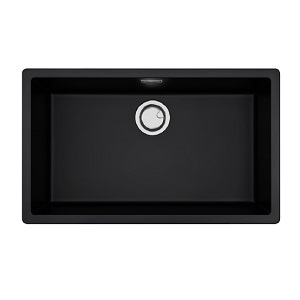 Chậu rửa chén đá granite 1 hố kích thước 75.6cm Malloca ZEN K13040 lắp âm hoặc dương