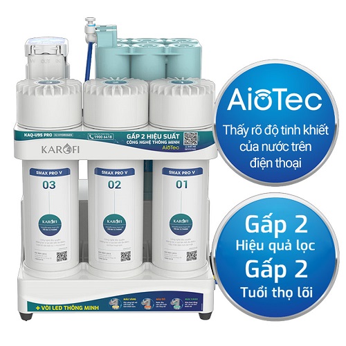 Máy lọc nước RO Karofi KAQ-U95 Pro
