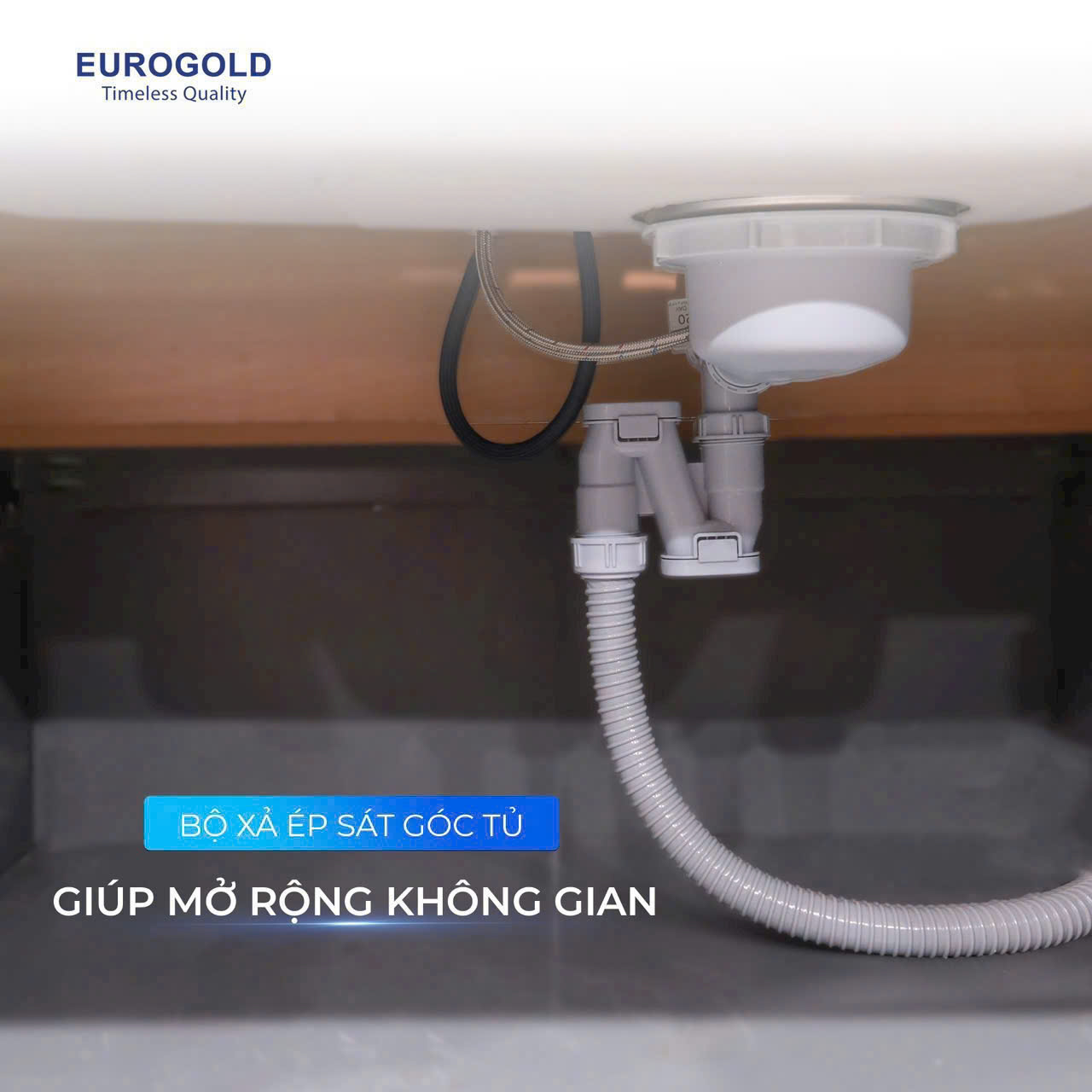 Chậu rửa bát 1 hộc inox SUS304 EUROGOLD EUD17845JB