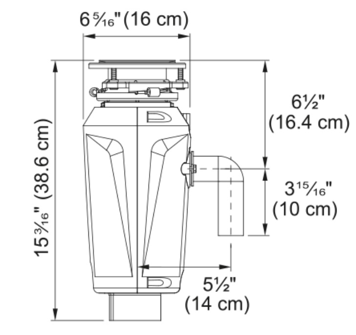 Máy nghiền rác thực phẩm Franke SLIM 75 3/4 HP Disposer