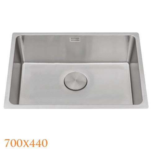 Chậu rửa chén 1 hố Inox 304 kích thước 70cm Malloca MS6070