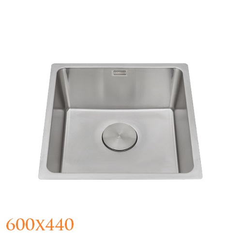 Chậu rửa chén 1 hố Inox 304 kích thước 44cm Malloca MS6044